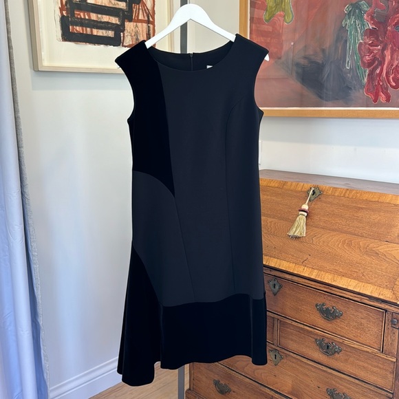 SCAPA By Lauren Perre 7222 Dress with Velvet Detail - Picture 1 of 4